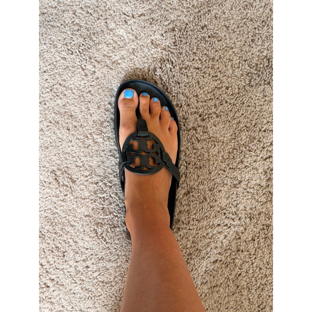 Tory Burch Miller Cloud Sandals Womens Black 9M - Picture 5 of 5